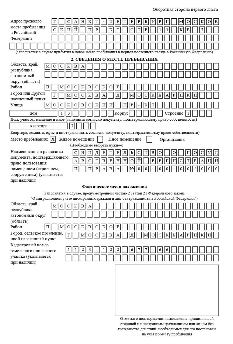временная регистрация в Лузе
